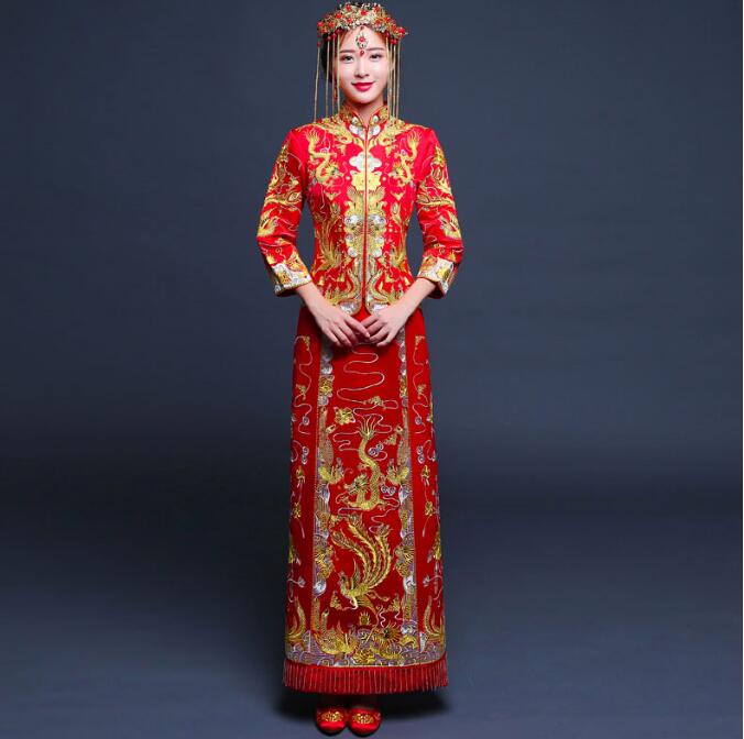 家佳樂文學(xué)秀禾服新娘喜服中式禮服