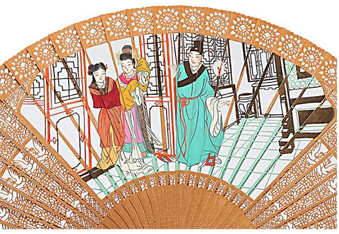 家佳樂文學(xué)檀香山和風(fēng)工藝折扇