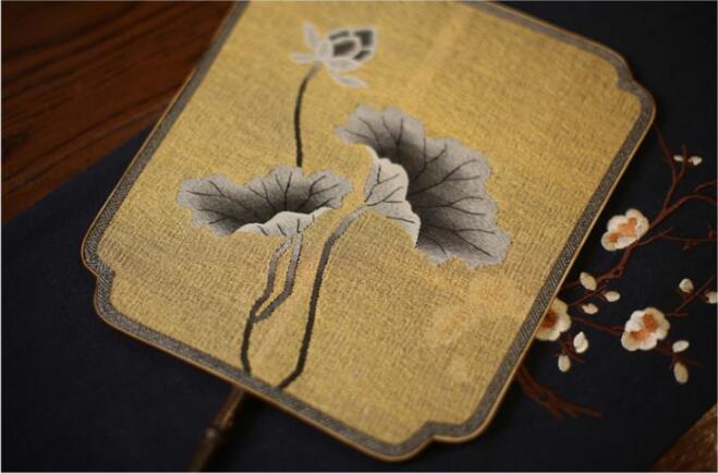 家佳樂文學(xué)紫竹緙絲團(tuán)扇圖片