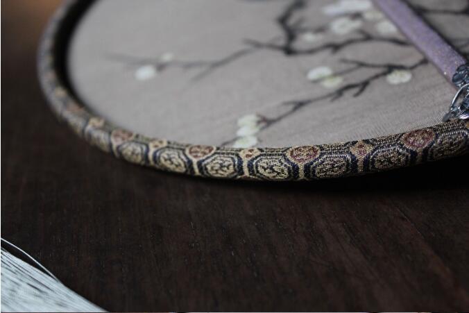 宋徽宗梅花小鳥緙絲團扇