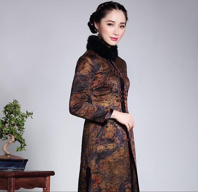 唐裝風衣改良旗袍外套