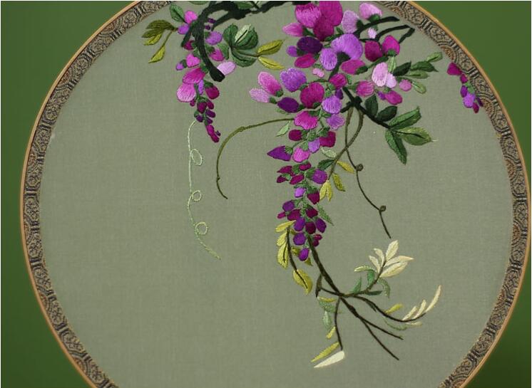 家佳樂(lè)文學(xué)蘇繡真絲團(tuán)扇