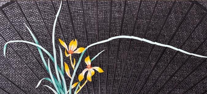 家佳樂(lè)文學(xué)烏木扇雕刻拉花折扇