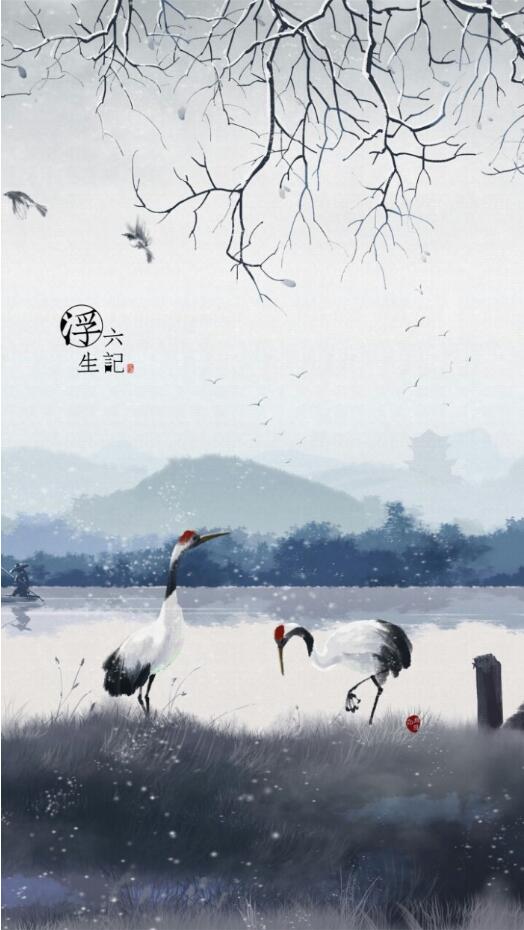 《浮生六記》插畫，家佳樂文學(xué)圖片