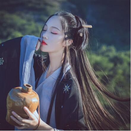 唯美真人古風(fēng)頭像，家佳樂文學(xué)圖片