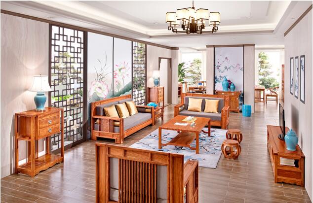 花梨木家具，中式實(shí)木玄關(guān)柜子