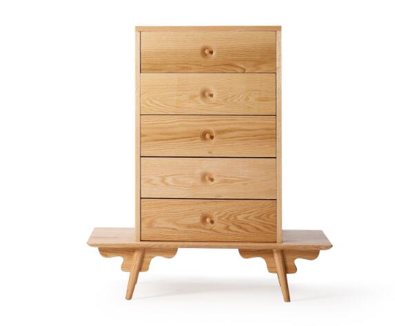 復(fù)古橡木中式柜子，五斗柜子圖片