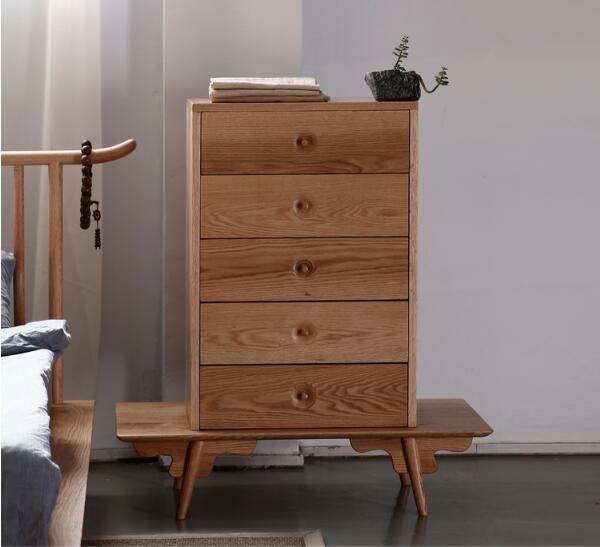 復(fù)古橡木中式柜子，五斗柜子圖片