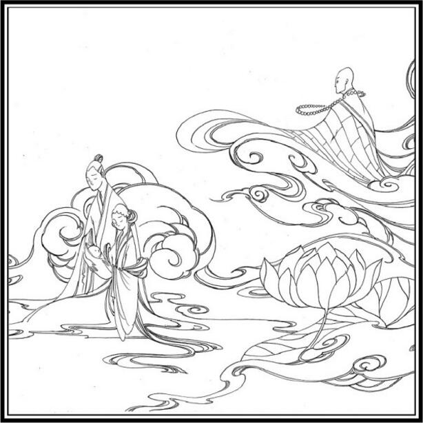 白蛇傳的故事，白蛇傳繪本插畫