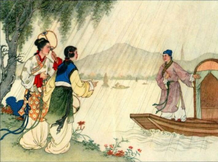 家佳樂文學(xué)白蛇傳奇，白蛇傳繪本插畫