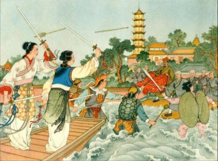 家佳樂文學(xué)白蛇傳奇，白蛇傳繪本插畫