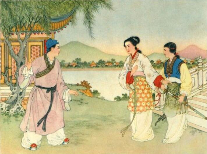 家佳樂文學(xué)白蛇傳奇，白蛇傳繪本插畫