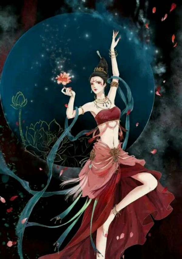 “寄君一曲，不問(wèn)曲終人聚散”古風(fēng)圖片