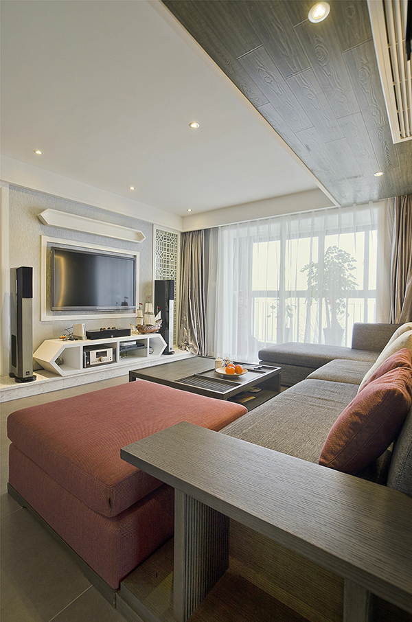 簡潔清爽的會舍新中式裝修設(shè)計