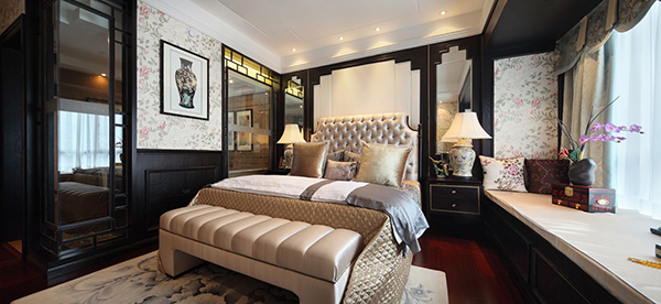 新中式風格會舍的裝修圖