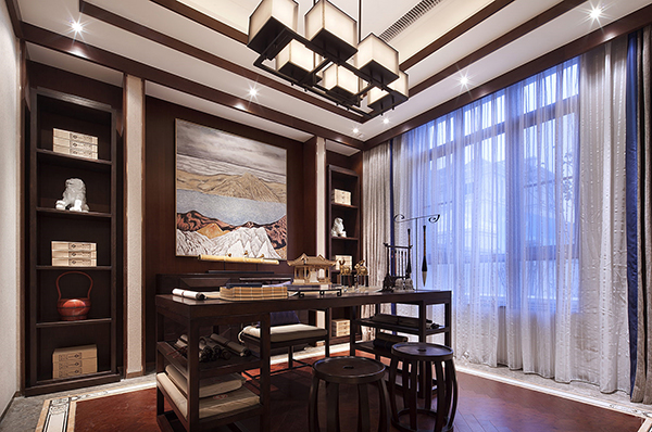 新中式設(shè)計裝修，會舍裝修設(shè)計
