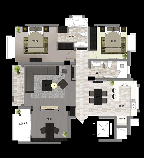 新中式裝修，新中式會(huì)舍裝修（一）