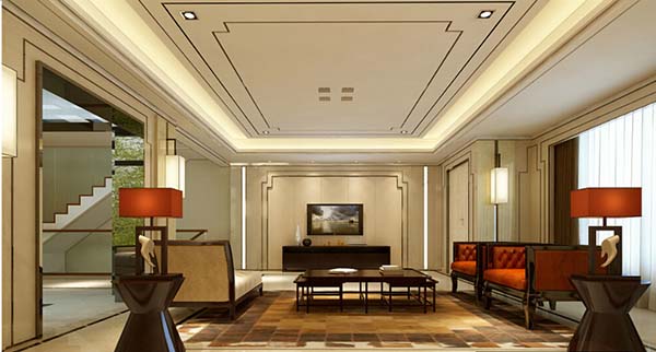 新中式裝修設(shè)計，會舍裝修設(shè)計圖（一）