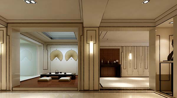 新中式裝修設(shè)計，會舍裝修設(shè)計圖（一）