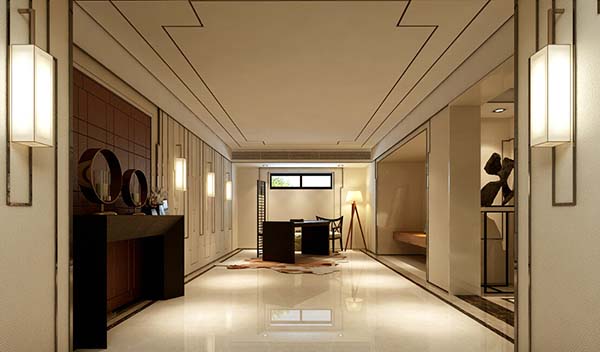 新中式裝修設(shè)計，會舍裝修設(shè)計圖（一）