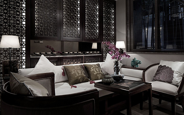 新中式裝修設(shè)計，會舍裝修設(shè)計圖(六)