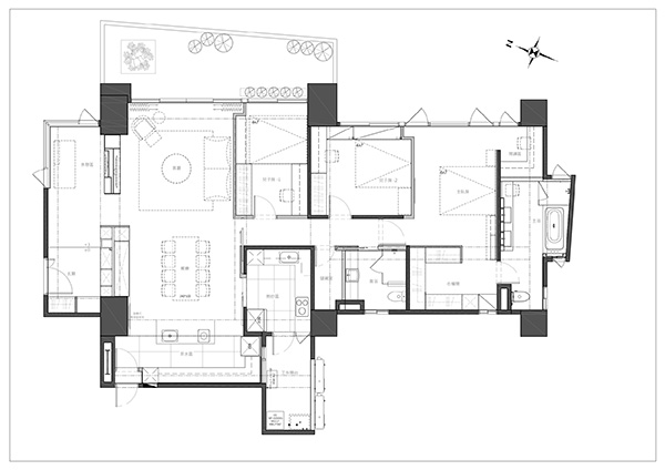 新中式裝修設計，會舍裝修設計圖(十一)