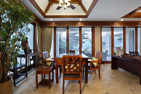 新中式裝修設計，裝修設計會舍圖(三)