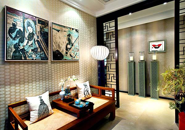新中式裝修設計，裝修設計會舍圖(五)