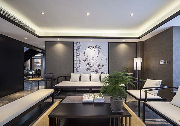 新中式裝修設(shè)計，裝修設(shè)計會舍圖(六)