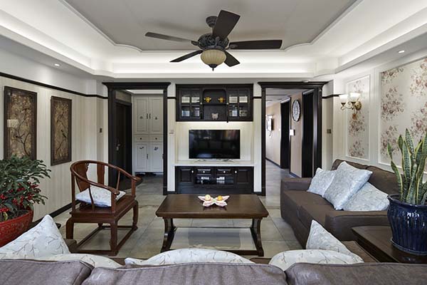 新中式裝修設計，裝修設計會舍圖(七)