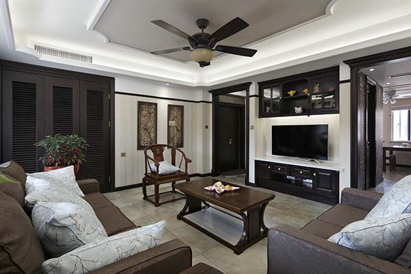 新中式裝修設(shè)計，裝修設(shè)計會舍圖(七)