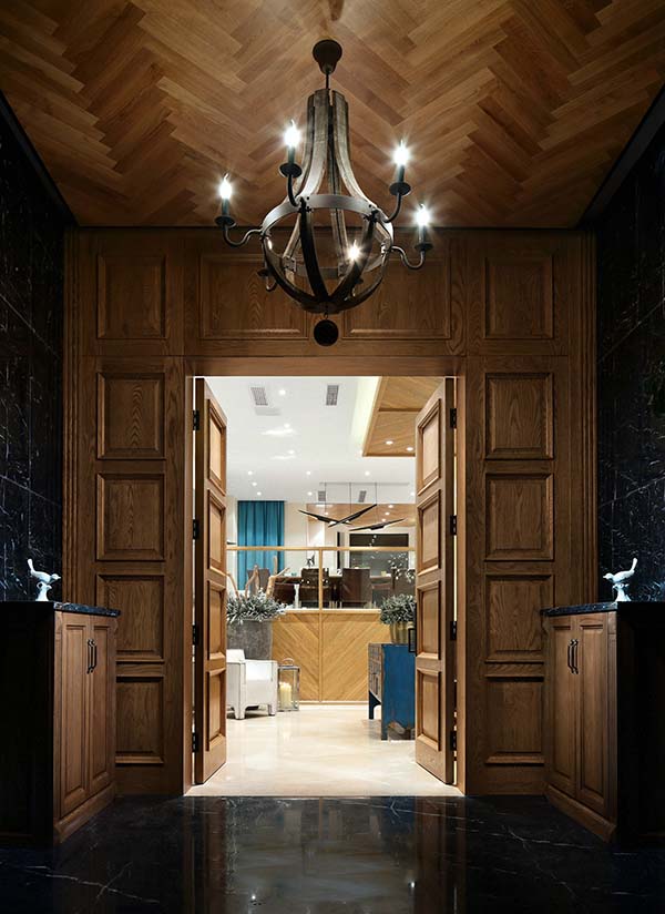 新中式裝修設(shè)計，裝修設(shè)計會舍圖(九)