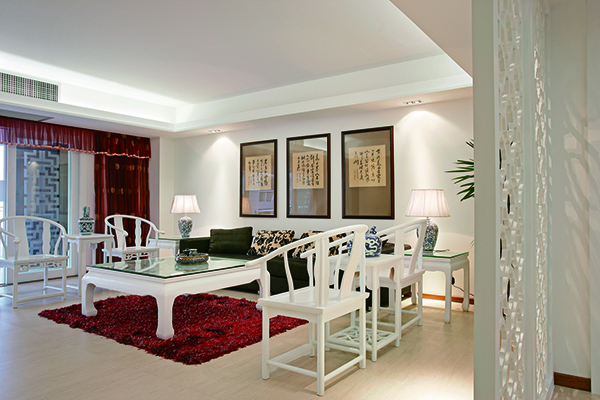 星河灣，新中式會舍裝修設計