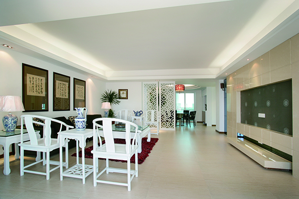 星河灣，新中式會舍裝修設計