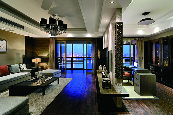 融僑華府，新中式會舍裝修設(shè)計