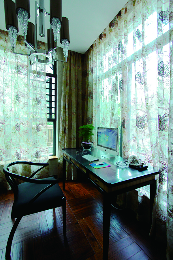 中天花園，簡約新中式家裝別墅樣板房