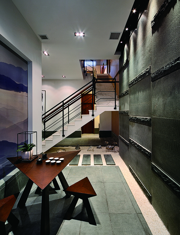 名城港灣，簡(jiǎn)約風(fēng)新中式別墅裝修設(shè)計(jì)