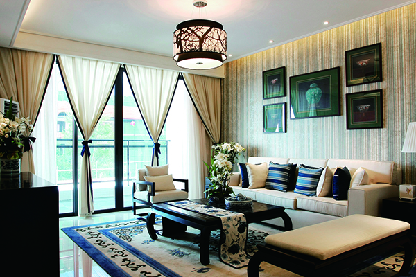 新中式別墅裝修設(shè)計(jì)，愛(ài)上青花瓷