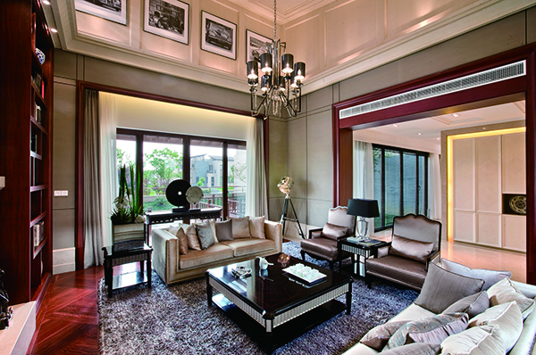 高爾夫別墅，新中式裝修別墅