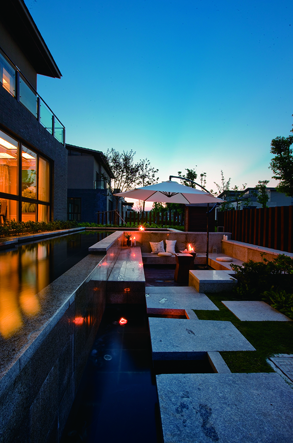 高爾夫別墅，新中式裝修別墅