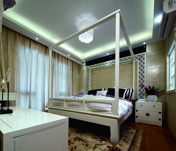 會舍裝修設計新中式裝修設計，金色港灣