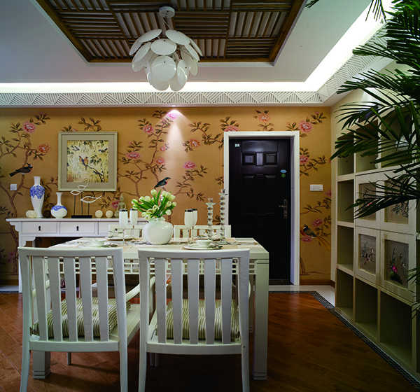 會舍裝修設計新中式裝修設計，金色港灣