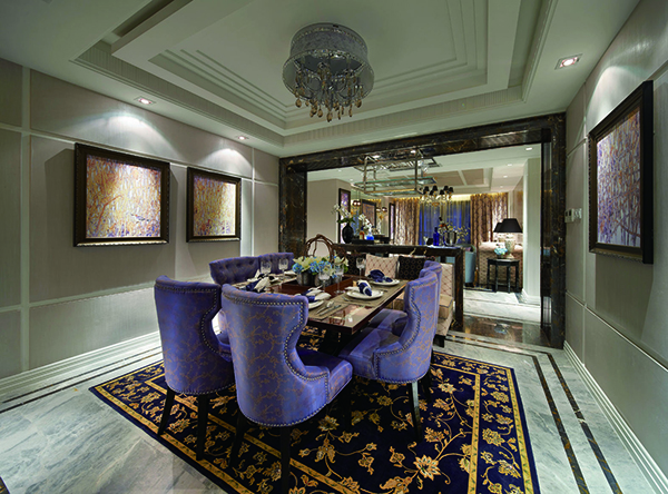 新中式會舍裝修設計，紫晶山