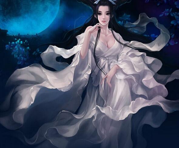 白衣女子，傾城傾國