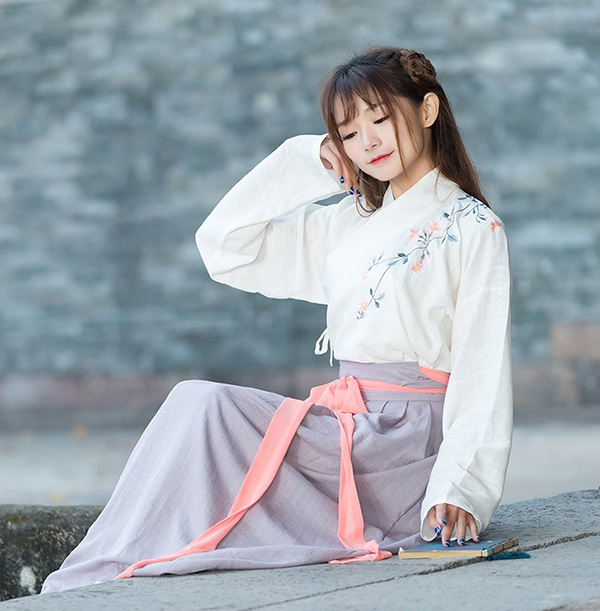 漢服 繡花襖裙交領襦裙套裝