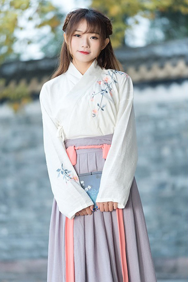 漢服 繡花襖裙交領襦裙套裝