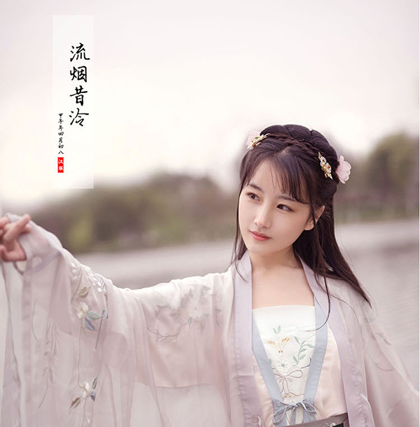 漢服 刺繡齊腰襦裙大袖衫