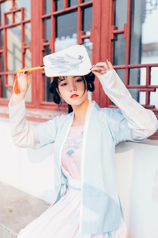 漢服 對襟半臂襦裙