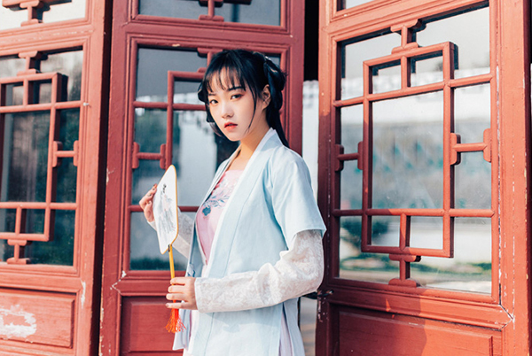 漢服 對襟半臂襦裙