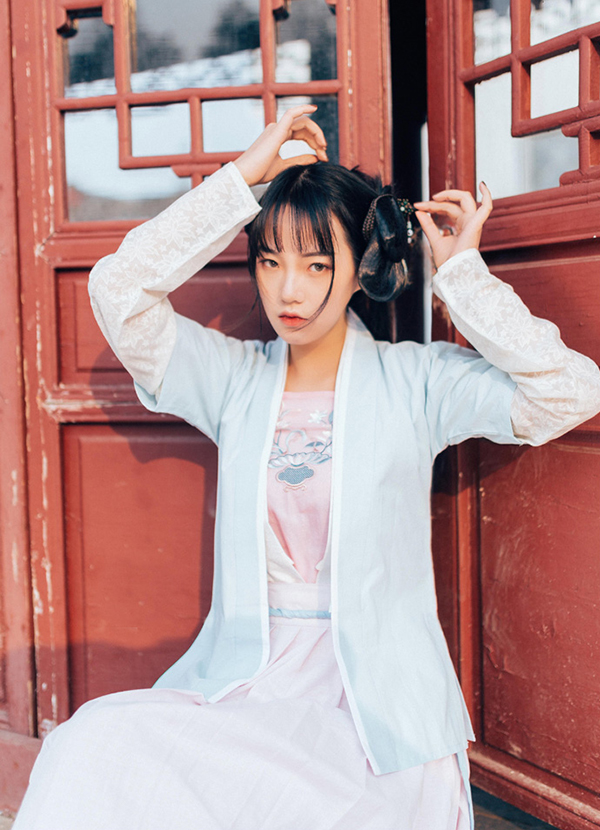 漢服 對襟半臂襦裙